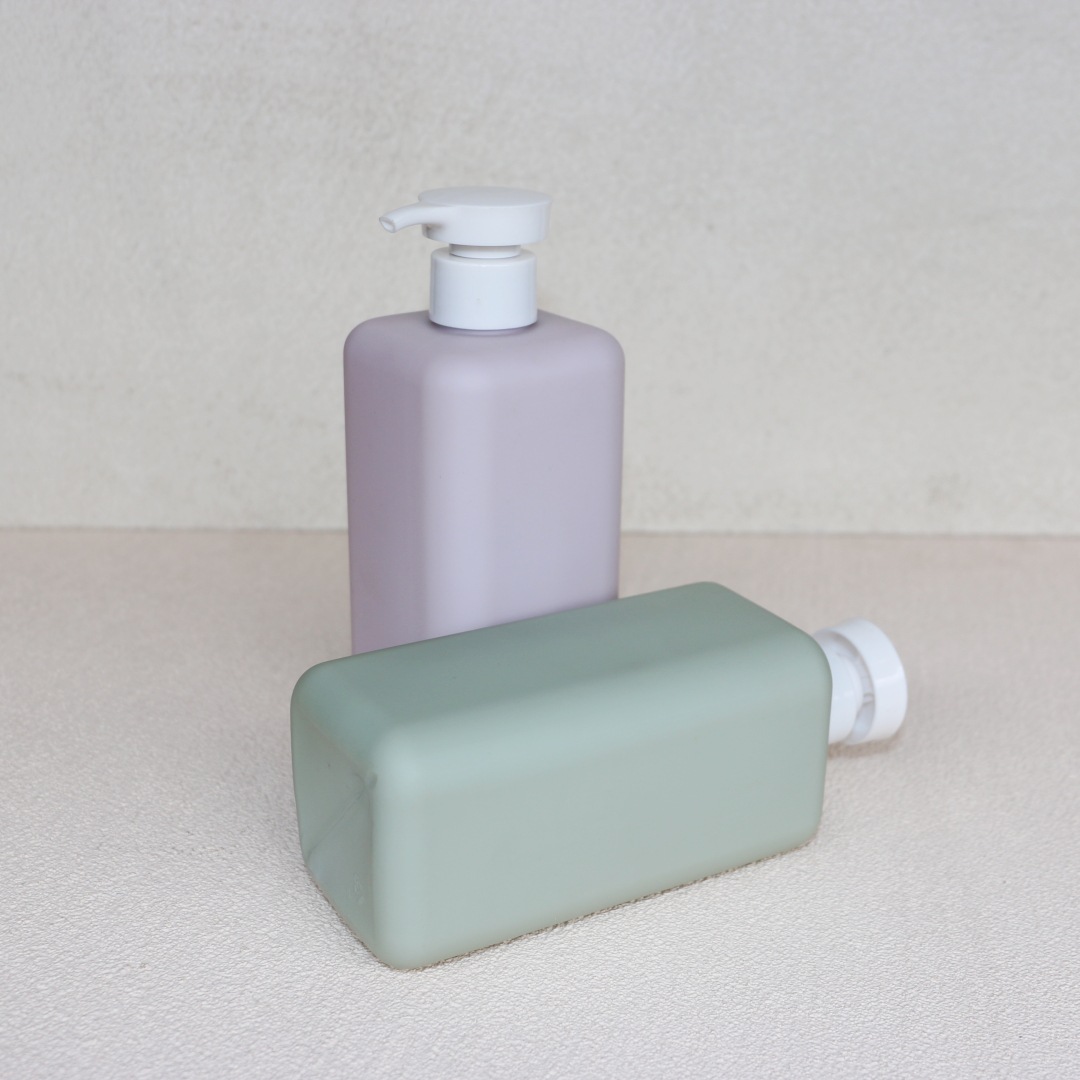 Luxury Shampoo Cream Bottle Customize Cosmetic Packaging 300ml 500ml Matte Soft Touch Pump Bottle Lotion Soap Liquid Container