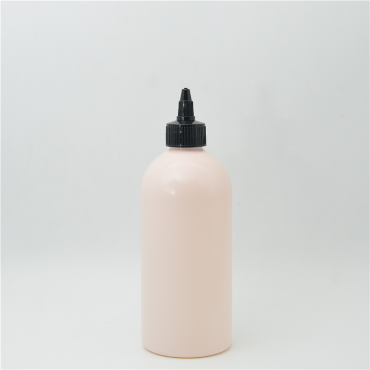 350ml, 500ml, 750ml Matte PET HDPE Plastic Dispenser Sauce Food Grade Squeeze Bottles olive oil bottle with Twist Spout Caps