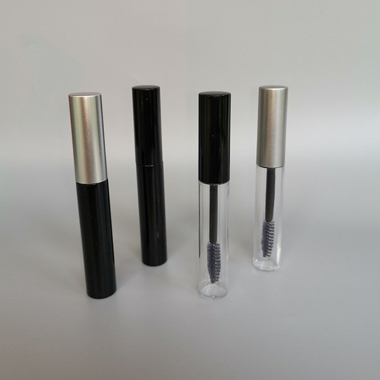 10ml Round Empty Plastic Eyelash Growth Serum Gel Container Mascara Brush Wand Bottle Tube cosmetic packaging Bottles
