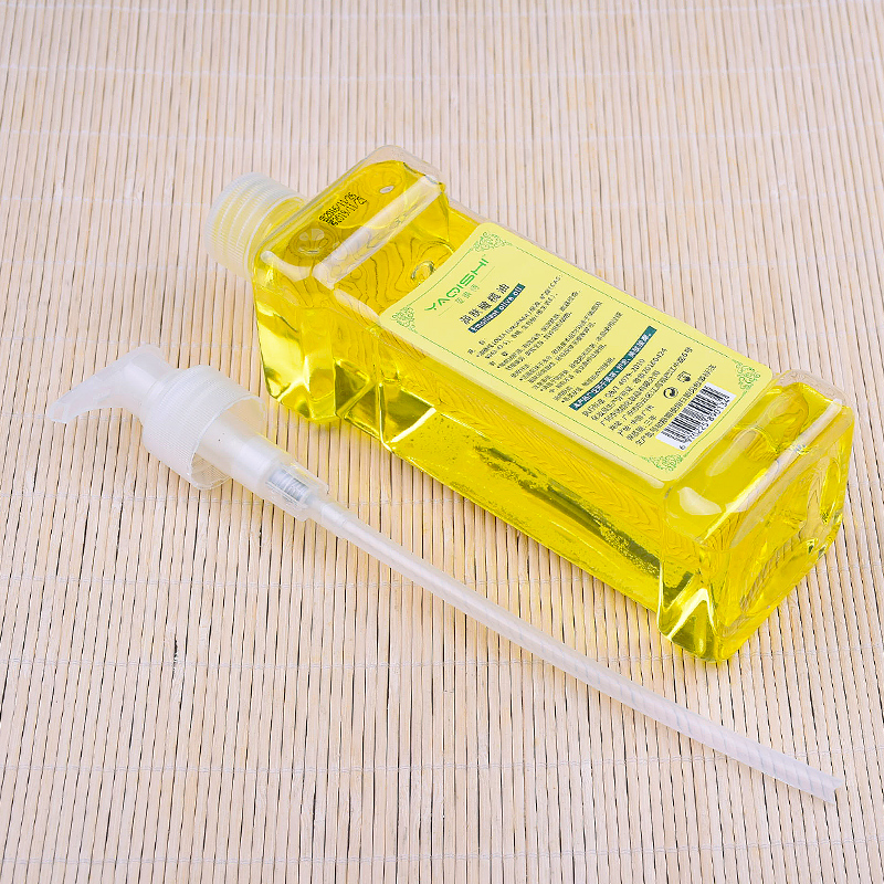 500ml Square Clear Empty Lotion Pump Refillable Ginger Oil Containers Liquid Body Soap Creams Shampoo Bottles Massage Oil Bottle