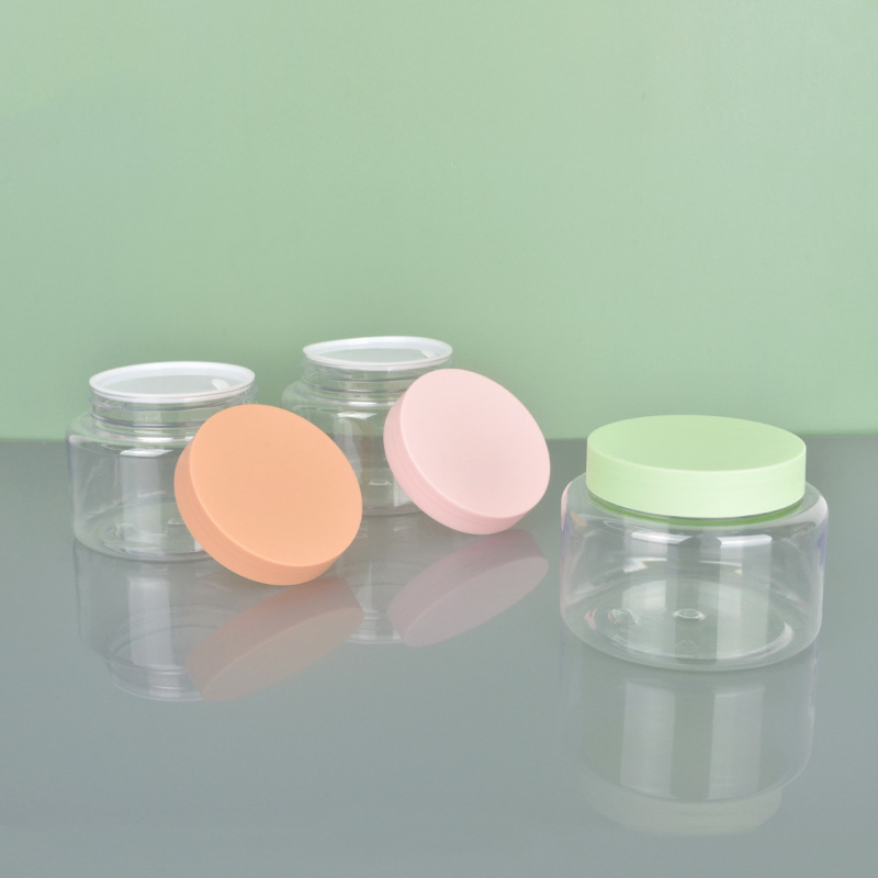 4oz 8oz Clear PET cream lotion jars Plastic Bottle Packaging Container Luxury 150 250 ml g for Body butters Scrubs Jar 8oz
