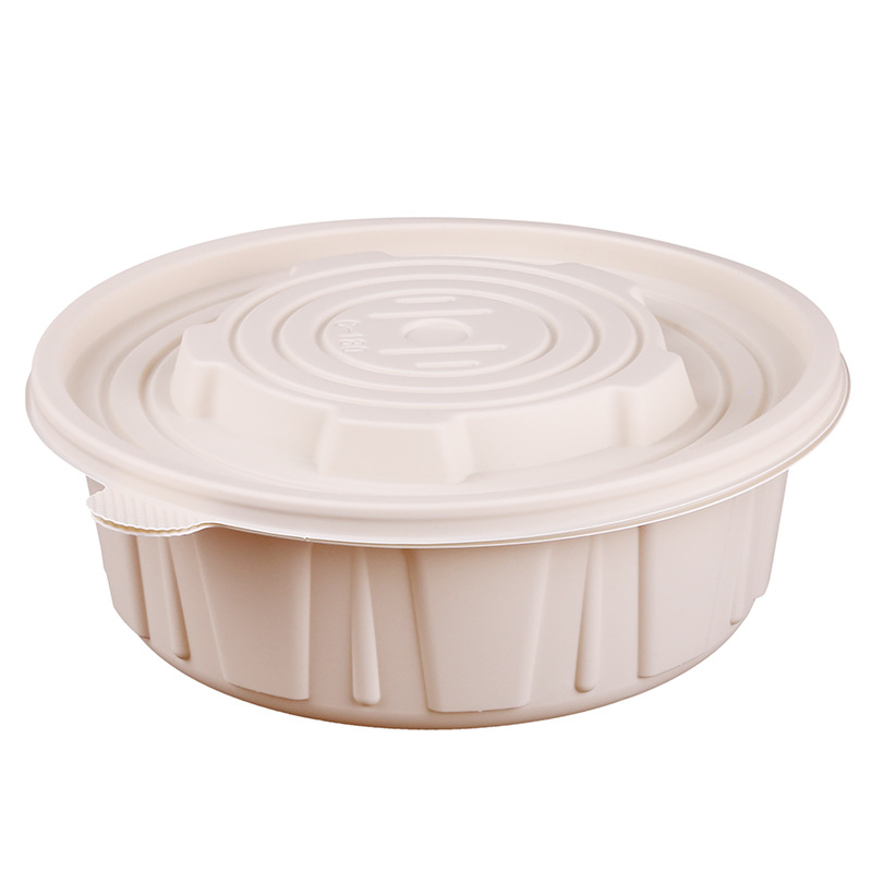 disposable biodegradable food box 500ml 750ml 1000ml corn starch take out delivery box salad sushi soup snacks to go lunch box