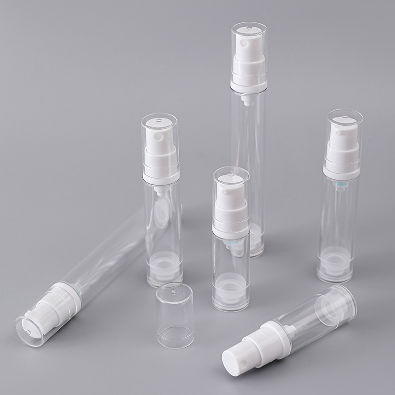 Travel Cosmetics Airless Pump Bottle 5ml 10ml 15ml Makeup Liquid Foundation Eye Serum Lotion Bottle Face Mist Toner Spray Bottle