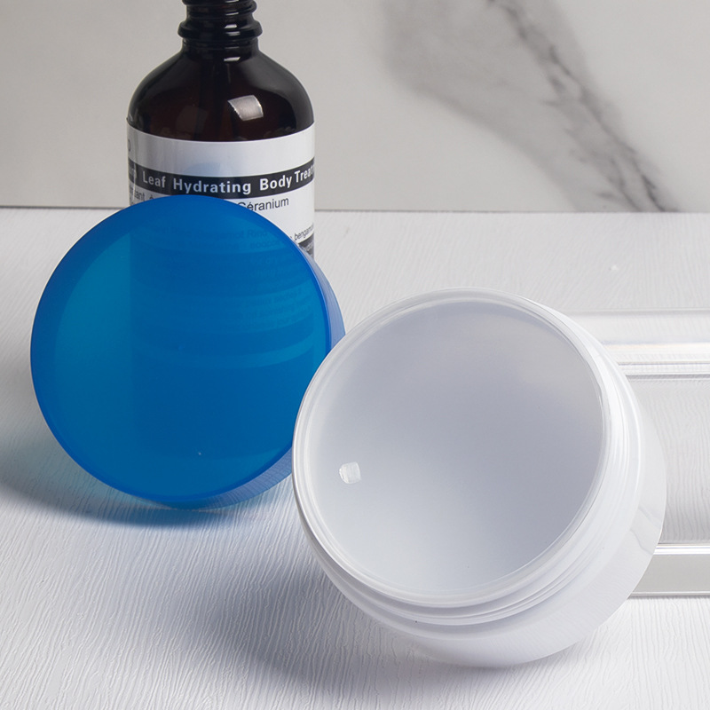 100ml pp plastic double wall straight base jar  cosmetic packaging wide mouth cosmetic jar skincare face cream jars