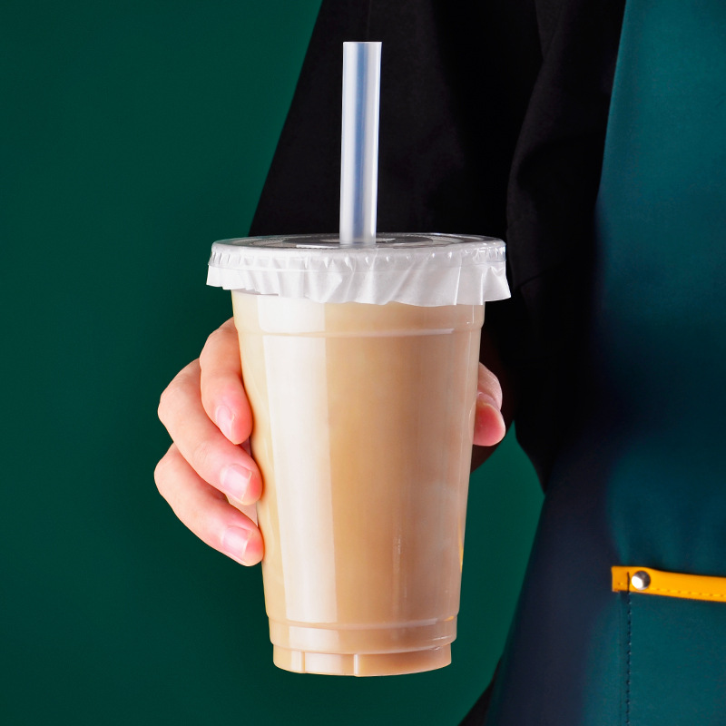Plastic PET Cup 500ml 700ml Custom Print Logo Bottles Juice Empty Clear Bottles with Lids or Straw for Cold Drink Coffee Milk