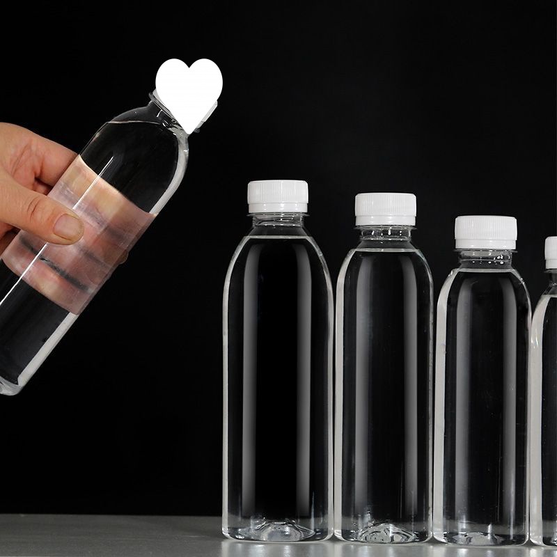 Customize Clear 200ml 250ml 300ml 350ml 400ml 450ml 500ml Bpa-Free PET Food Grade Square and Round Juice Plastic Bottle With Cap