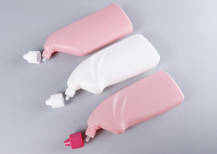 Color empty bottle 500 ml toilet cleaner HDPE White toilet bowl cleaner bottle 1000ml Plastic Liquid Detergent Bottle