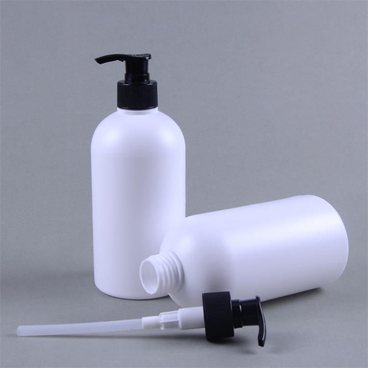 HDPE White Matte Cosmetic HDPE With Pump Plastic Bottles For Lotion Shampoo Bottle