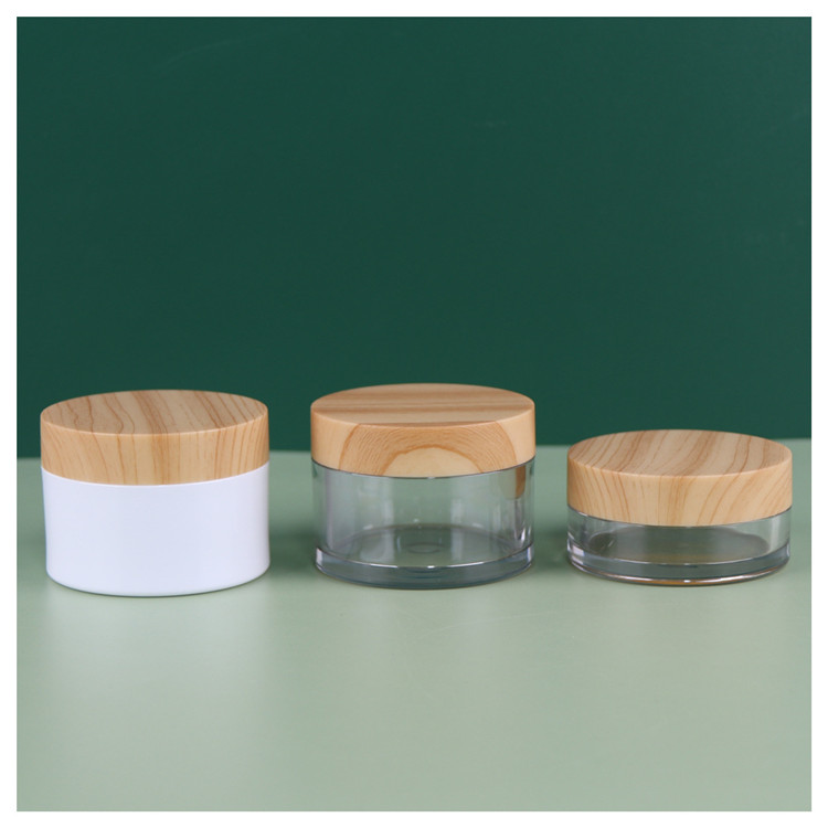 Cosmetic Lotion Jar 3oz 5oz 6oz double wall PET/PETG Plastic Round Cream Container Wholesale Cosmetic customized Packaging