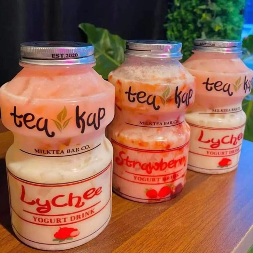 Probiotics Juice Plastic Bottle 300ml 500ml Bubble Milk Tea Cup Customized Liquid Tea Package Clear PP PET Food Grade Bottles