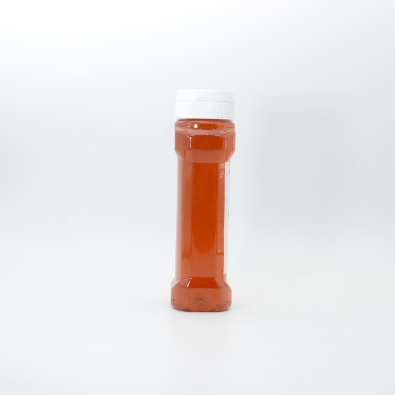 Best Price Flat Plastic PET Squeeze Bottle with Leak Proof Lid for Honey Agave Syrups
