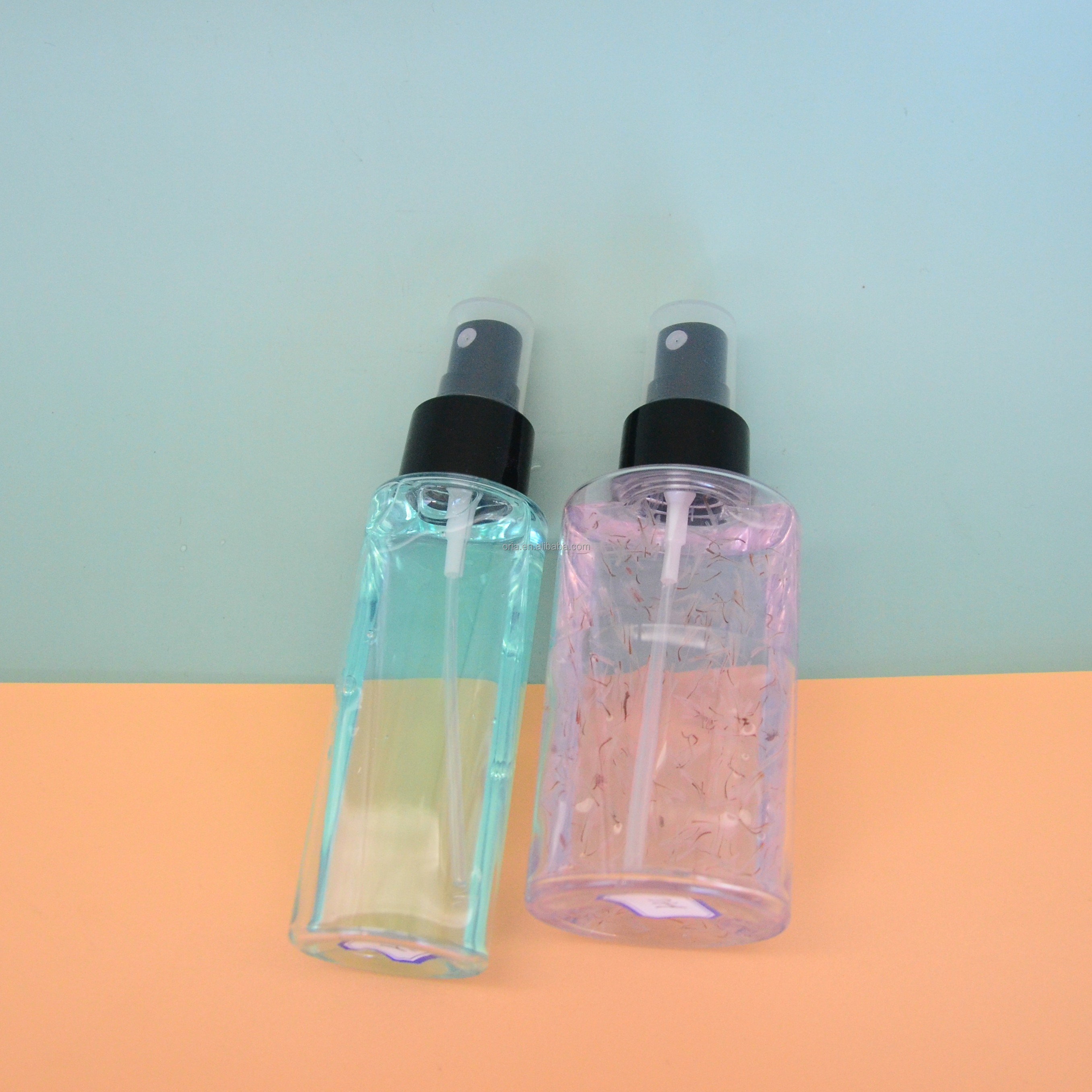 Plastic Fine Mist Body Spray Bottle 30ml 60ml 80ml 100ml 120ml Cosmetic Empty Spray Bottle
