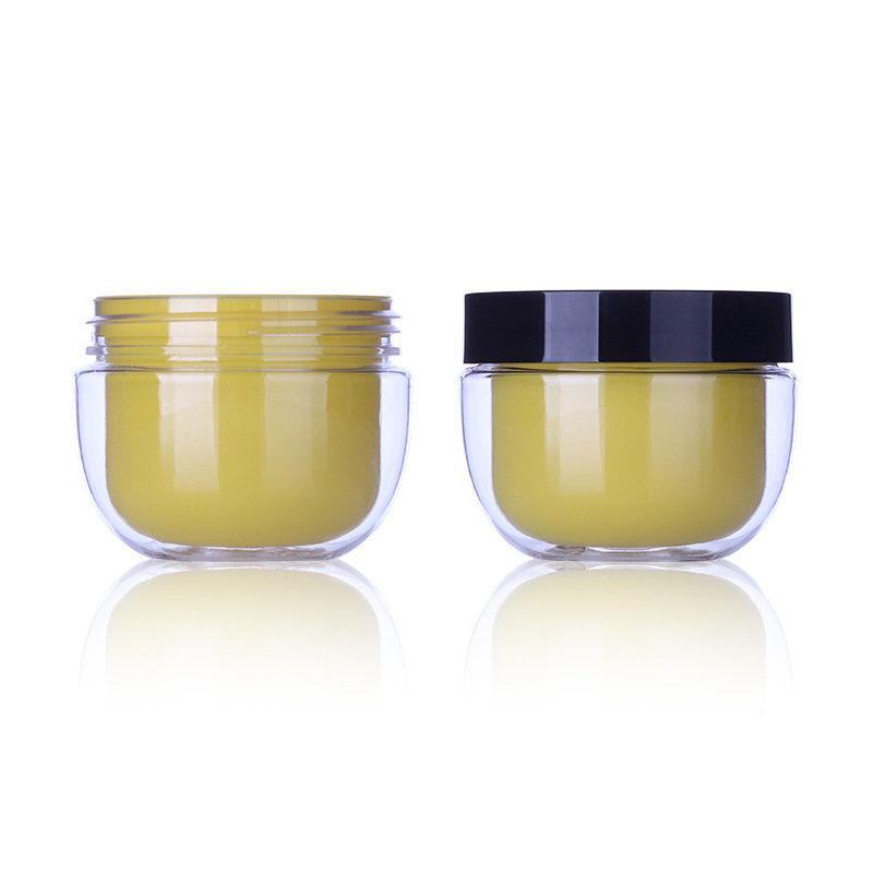 Double Wall PET PP Cosmetic Bowl Shape Jar 100ml 100g face moisturizing Eye Cream jar Cosmetic skin care sample Gel bottle 3.3oz