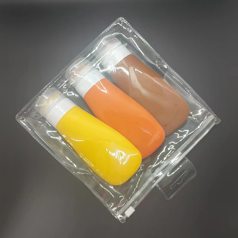 90ml Portable Leakproof Reusable Face Cleanser Silicone Travel Bottle Empty Travel bottle dispenser