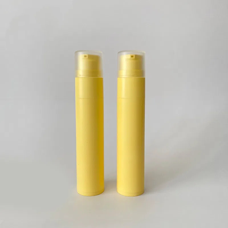 New 60g 60ml 2 oz Toothpaste Bottle Custom Color Logo Printing Airless Lotion Oil Foundation Pump Dispenser Gel Press Bottle