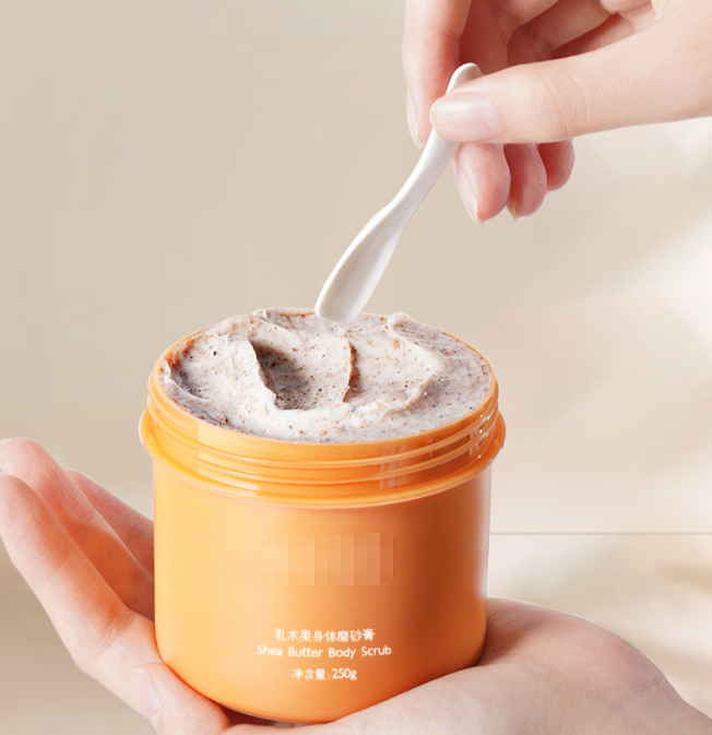 Custom 150ml pp plastic wide mouth empty cosmetic cream jar sugar scrub container packaging body scrub jar