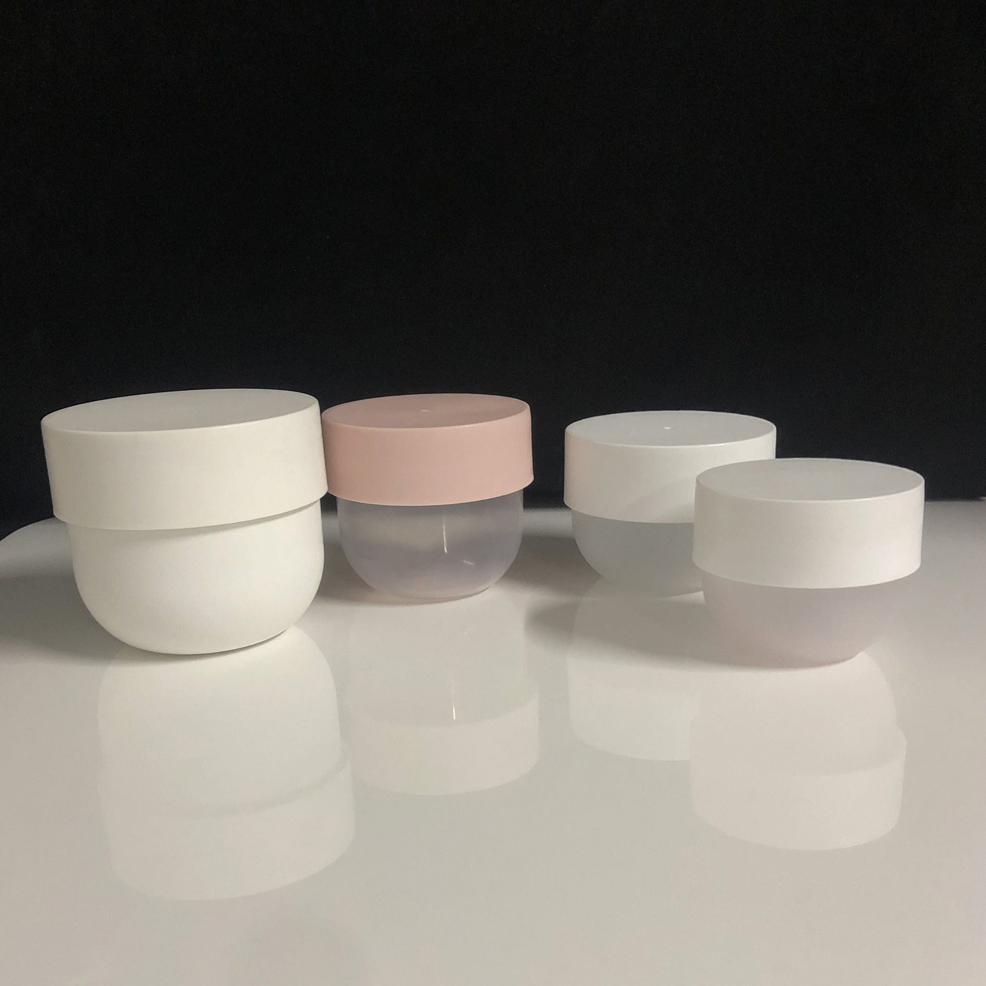 Body Scrub Jars Round Bowl-shaped Matte Customize Plastic Cream Jar 80g 250g 300g 500g PP PET Big Capacity Cosmetic Package