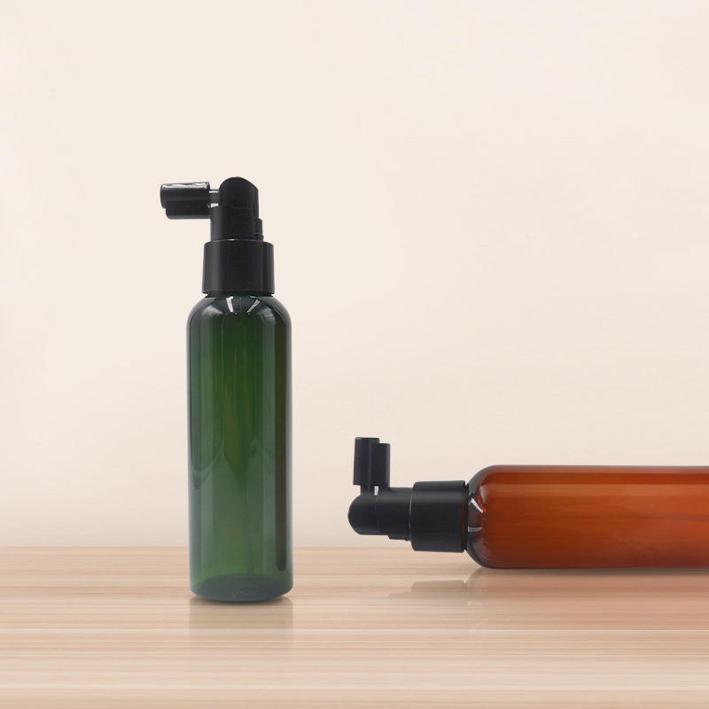 PET Plastic Amber Blue Nasal spray bottle 30ml 50ml 100ml 120ml 150ml Mouth Throat Spray Bottle