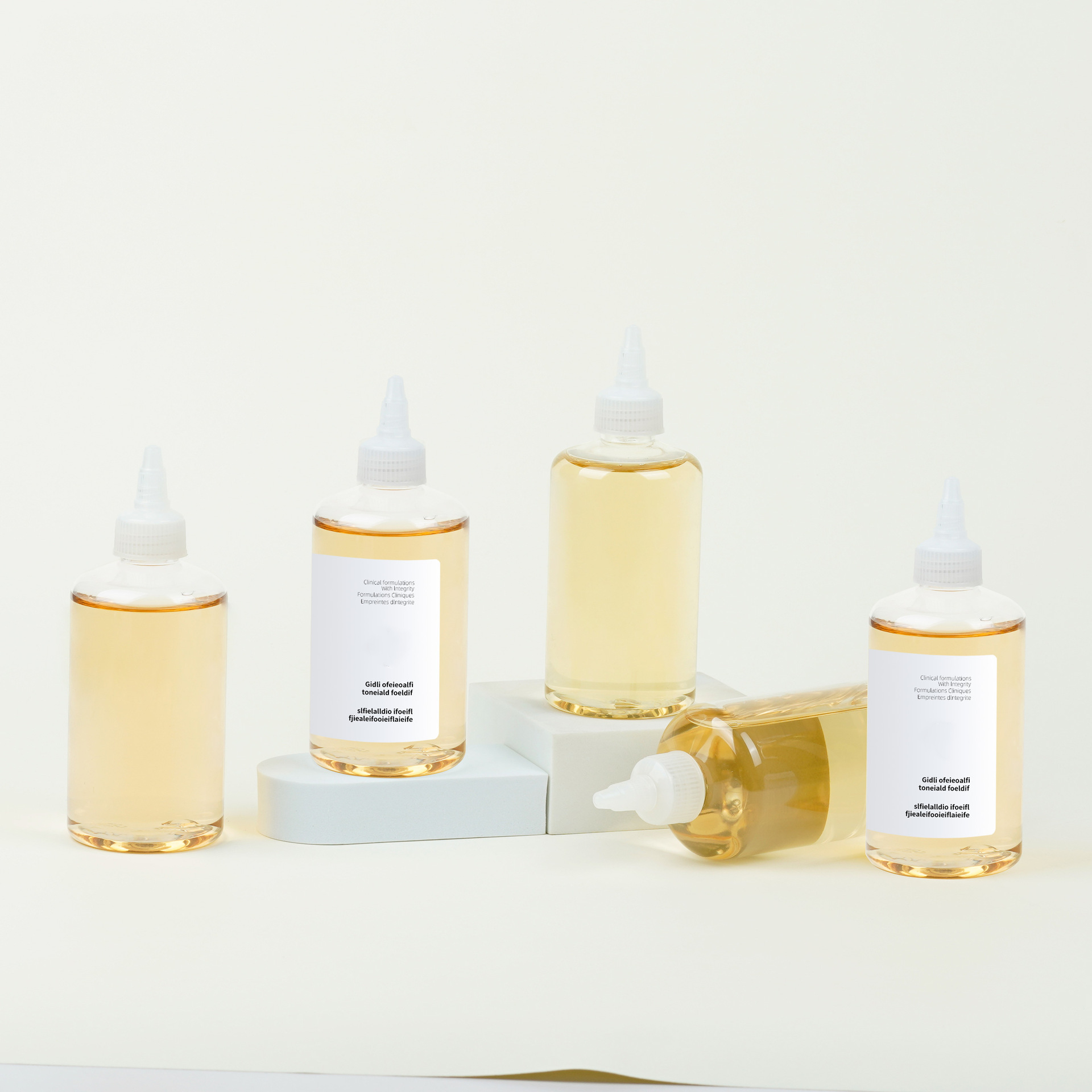 240ml 250ml fruit acid toner bottle Cosmetic hair oil squeeze bottle sauce dispenser 8oz PET clear plastic exfoliating bottle