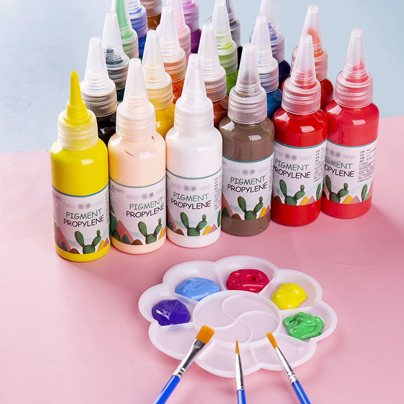 Easy Squeeze 30ml 60ml 100ml 150ml 300ml Clear Plastic Paint Bottle Applicator Packaging Bottle With Pointed Dispensing Cap