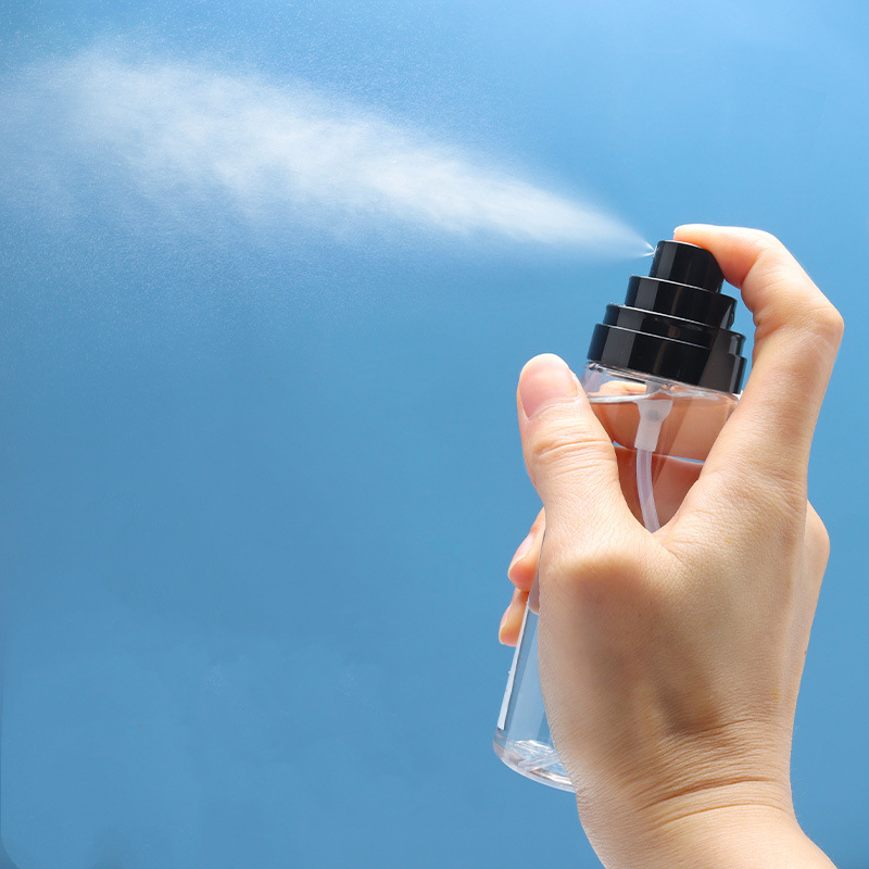 PET Setting Spray Bottle 50 60 80 100 ml 120 ml Skin care packaging Clear plastic dispenser bottle Fine mist