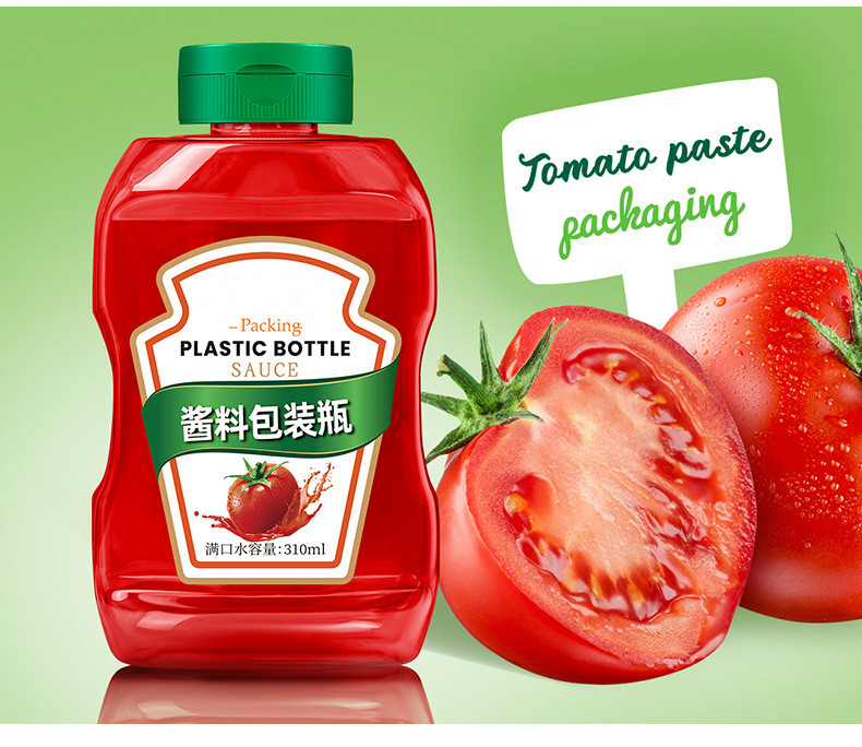1L/32oz Large Capacity Plastic Containers for Hot Sauce BBQ Chili Ketchup Tomato Paste Bottles Squeeze Bottle for Mayonnaise Jar