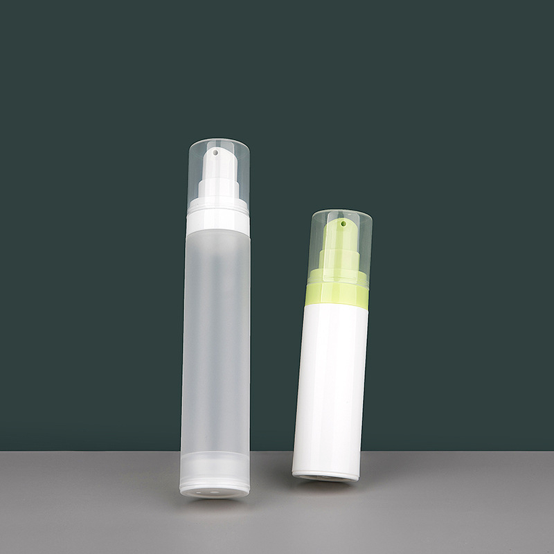 Travel 15ml 30ml 50ml Airless Lotion Serum Liquid Foundation Essence Pump Spray Dispenser Bottle PP Plastic Frosted Bottle Jar