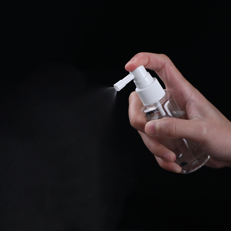 PET Plastic nasal spray bottle 10ml 20ml 30ml 50ml 100ml 120ml 150ml Clear Blue Amber Pink Color Mouth Throat Spray Bottle