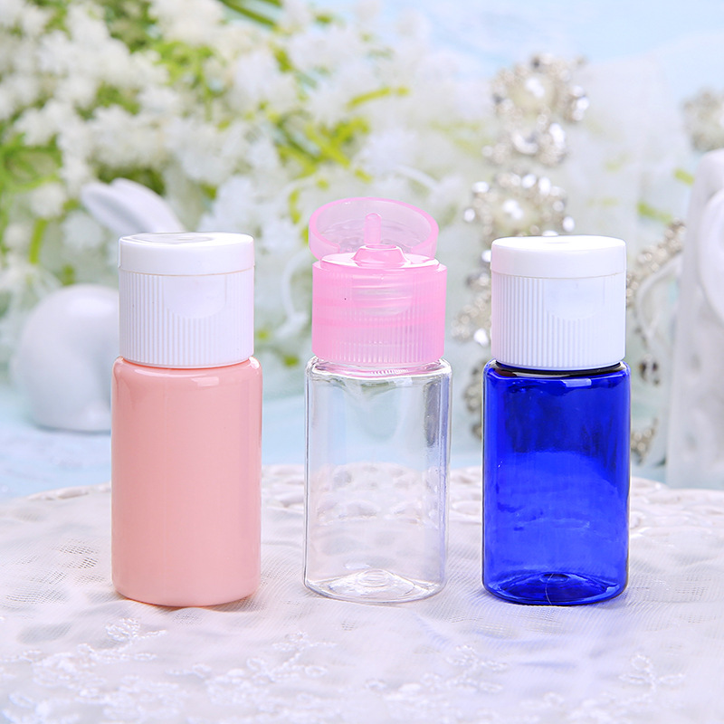 Clear Plastic Pink Travel Bottle 30ml 50ml 100ml Mini Size PET PP Cosmetic Lotion Liquid Bottle Plastic Shampoo Bottle