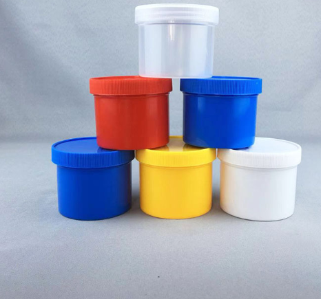 White Cosmetic Packaging Thick PE Plastic Wide Mouth Jars for body lotion/facial face/Hair dyeing cream
