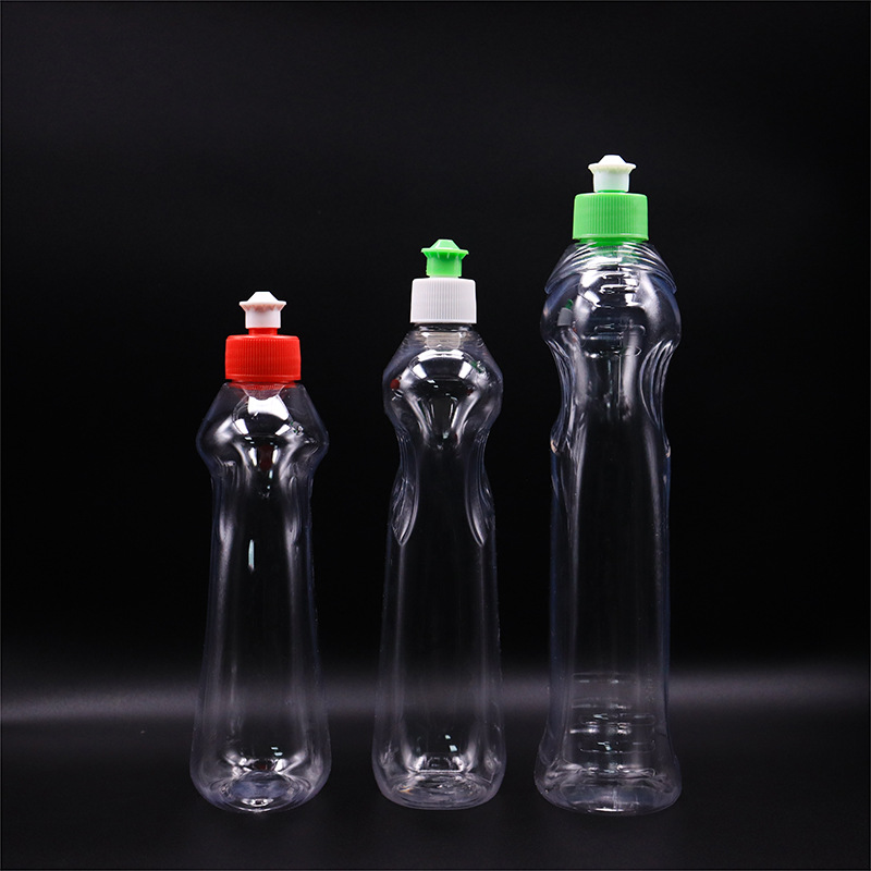 Dishwashing Liquid Dispenser 300ml 500ml 700ml Clear Floor Cleaner Container Plastic Packaging Customized Logo