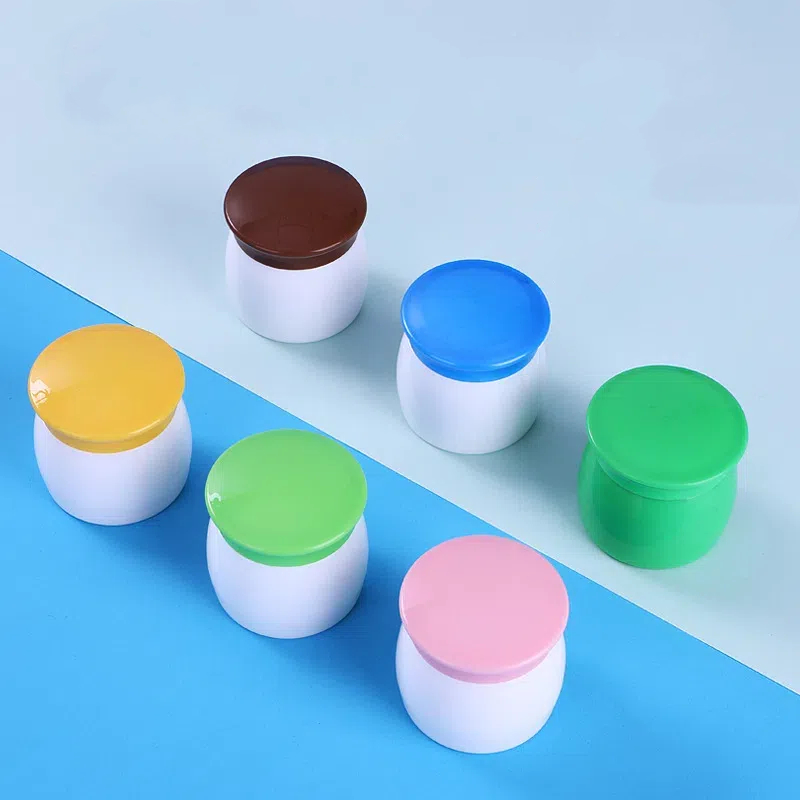 Mushroom Shape 15ml 20ml 30ml Colorful Kids Baby Skin Care Face Cream Jar With Lid Seal Wide Mouth Cosmetic Sample Jars Bottles