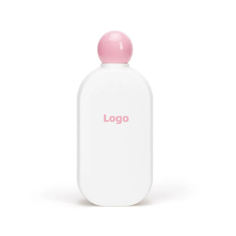 New Unique Flat Square 300ml HDPE Lotion Serum Toner Oil Cosmetic Liquid Dispenser Bottle Plastic Essence Bottle With Stopper