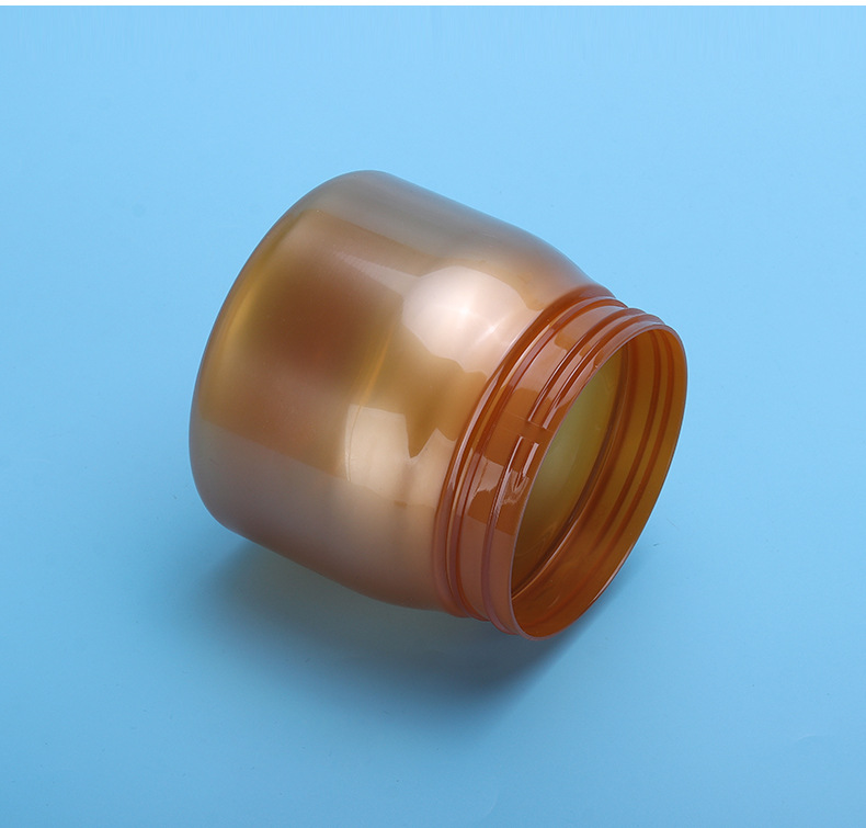 250ml 500ml Amber cosmetics Jars with Gold lid 500g for hair cream jar plastic pink plastic 68mm jars with plastic lids 400g