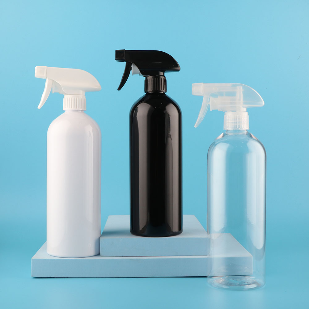 Key chain Amber trigger spray bottle 250ml 300ml 500ml 750ml 1000ml trigger spray bottle mist spray bottle trigger sprayer