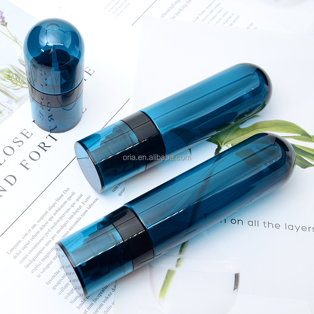 50ml-500ml Empty blue and Clear Perfume Refillable Plastic Spray Bottles with Fine Mist Sprayer Pump