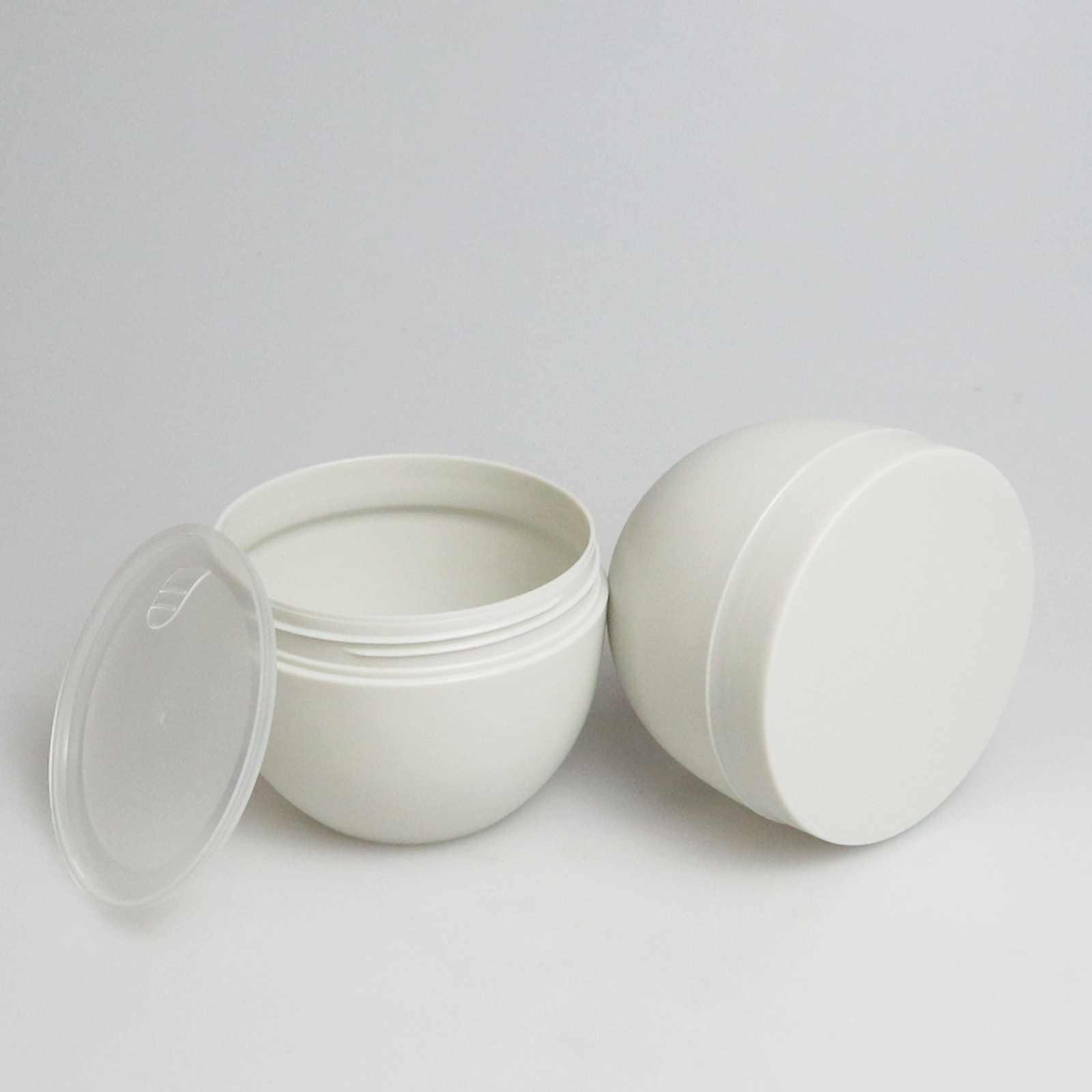 150g 200g 250g 300g 500g Bowl Shape Cosmetic Plastic Jar Face Masque Body Milk Scrub Cream Jar Hair Treatment Oil Jars With Lids
