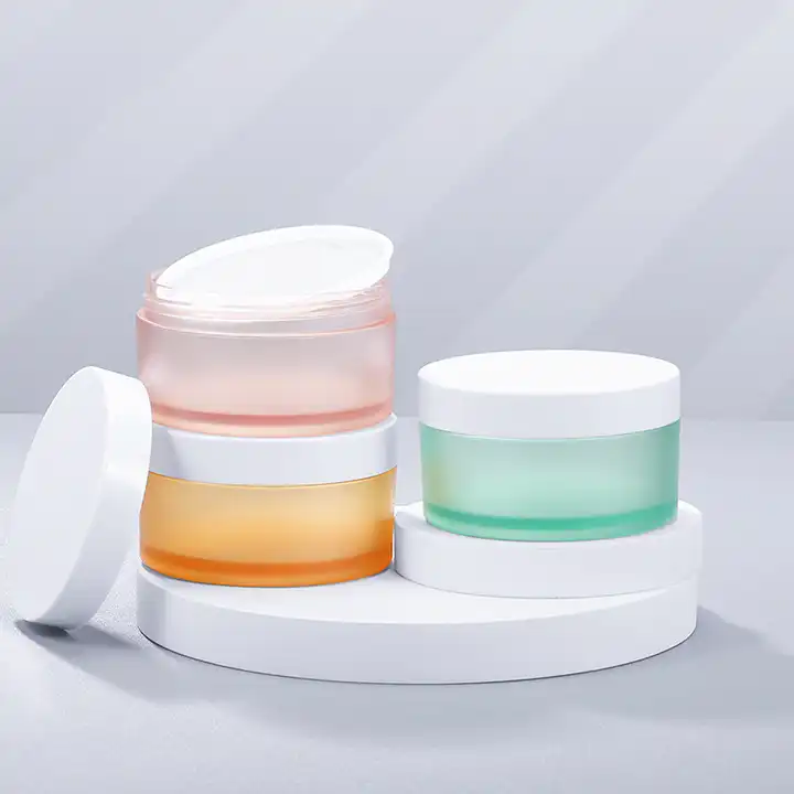 Custom White facial Cleanser Lip Balm Jar 10g 20g 30g 50g 100g 250g 300g 500g plastic bottle skin care Body Butter PP cream jar