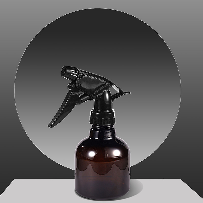 Customize 300Ml 400ML 500Ml Clear Brown Cosmetic Plastic PET Lotion Pump Shampoo Bottle With Spray Trigger Lotion Pump