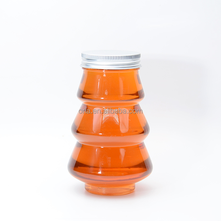 Unique Shaped Bottles Container PP Plastic Hot fill sauce bottle With Anuminal Cap Juice Packaging Container