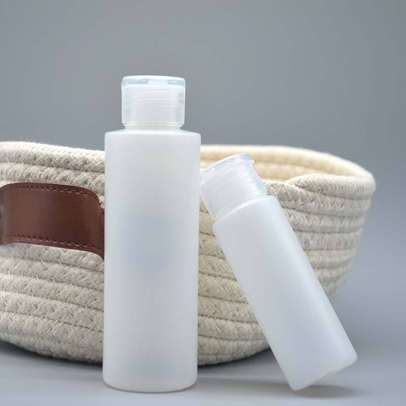2oz 60ml Empty Clear Plastic Small Soft Squeeze Bottles with Flip Top Cap Travel Size 2 Ounce for Liquids Lotion Shampoo Bottle