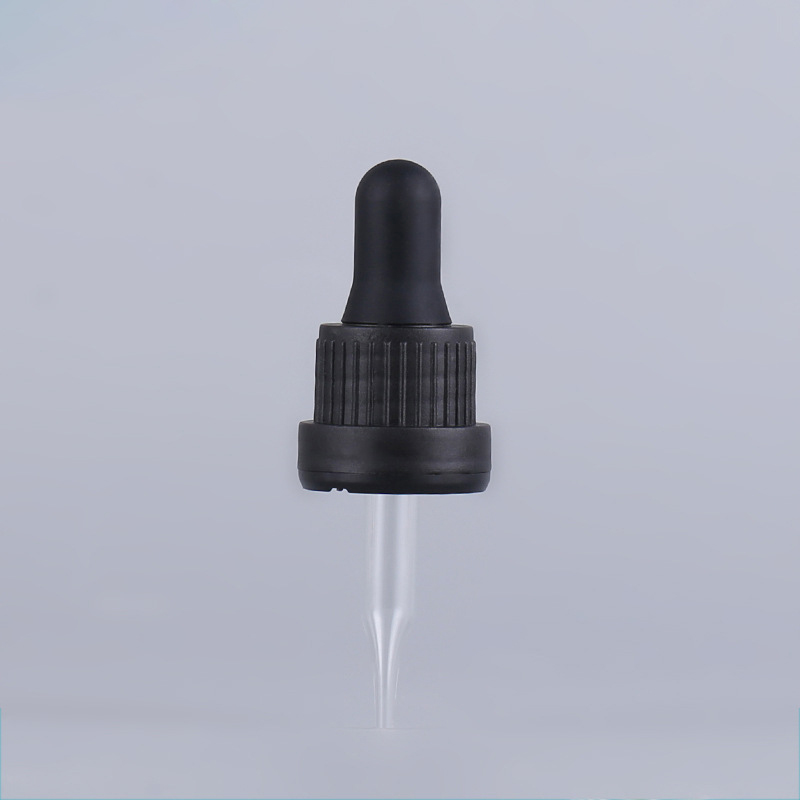 wholesale 18/415 tamper evident calibrated plastic pipette dropper caps for 10ml 20ml 30ml 100ml essential cosmetic oil bottles