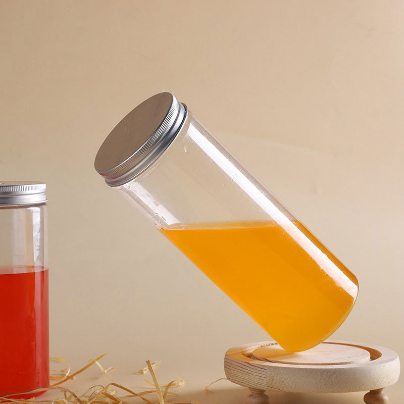 500ml 700ml Round clear Disposable Beverage Bottle Plastic Juice Bottle  plastic milk beverage juice container bottle