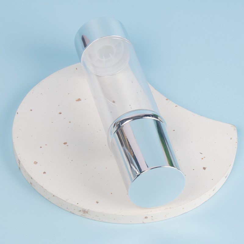 50ml  Silver color lid Empty Pump Airless Lotion Bottle cosmetic packaging