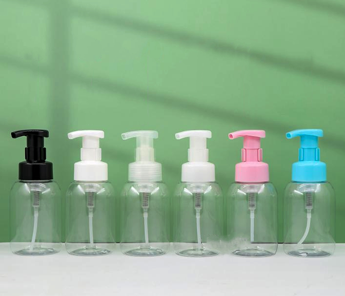 White Transparent 300 ml 500ml Cleanser Mousse Bottle Cleanser Foam pump bottle press foam hand sanitizer detergent bottle