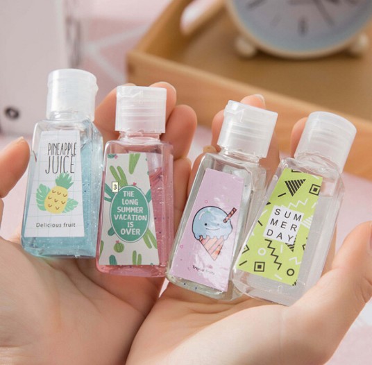 Wholesale 30ml 50ml mini Hand Sanitizer Empty Plastic Instant Disinfecting Alcohol Pocket Hand Wash Antibacterial Hand With Cap