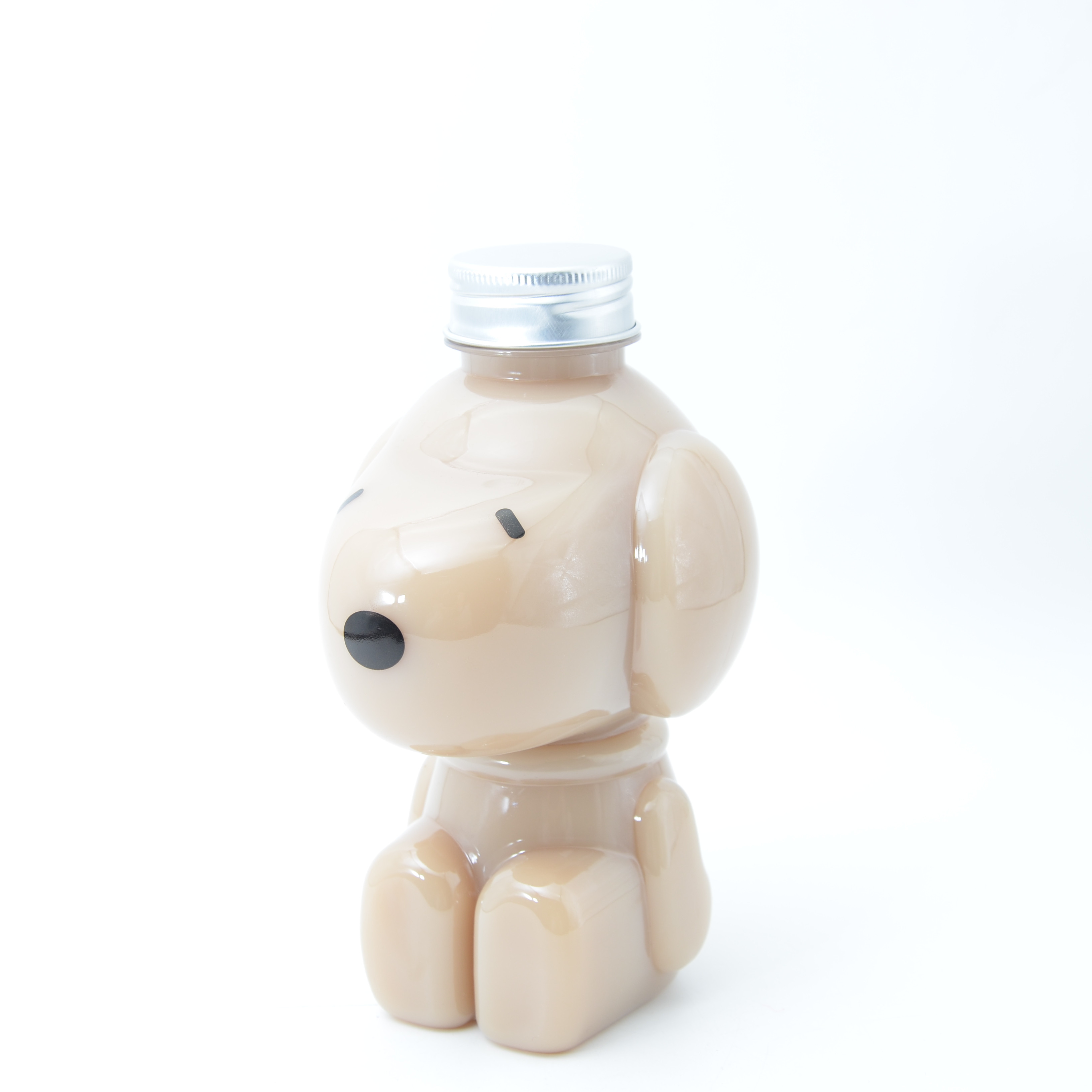 Cute Animal Dog Five Pointed Star  Shape Heart Shape food grade Pet plastic water bottle  with aluminum lid 350ml 500ml 700ml