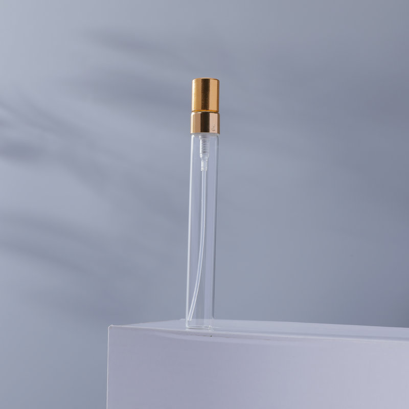 2-10ml Portable mini perfume spray bottle mini spray glass perfume bottles with gold black cap Sample perfume bottles