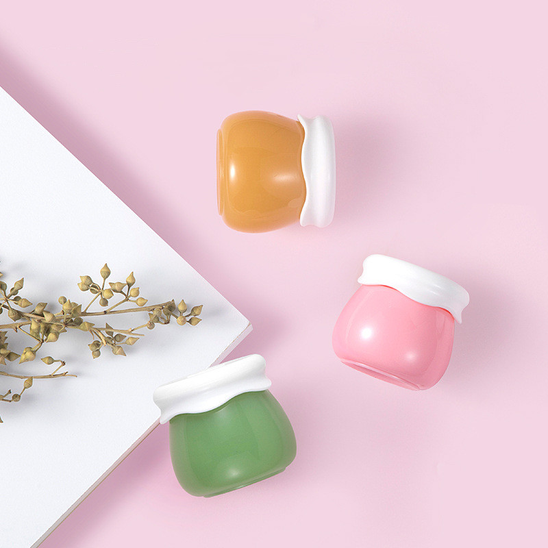 10ml/10g Honey Fruit Jam Bottles with Labels Small Jars with Lids Lip Gloss Balm Scrub Cosmetic Containers Packaging with Spoon