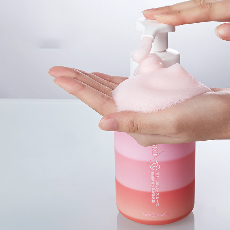 250ml 300ml 400ml 500ml Shower Foam Pump Bottle Customized Cosmetic Container Baby Shampoo Matte Bottle for Skin Care Packaging